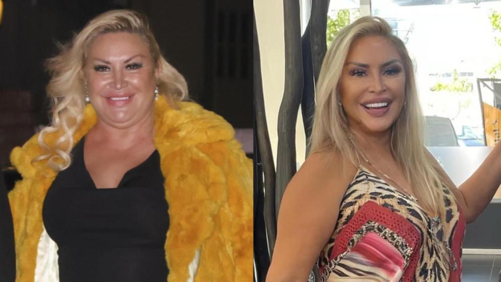 Raquel Mosquera, antes y después de su transformación.