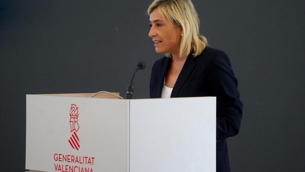 La exconsellera Elisa Núñez, el día del traspaso de carteras tras la salida de Vox. Eduardo Manzana / EP