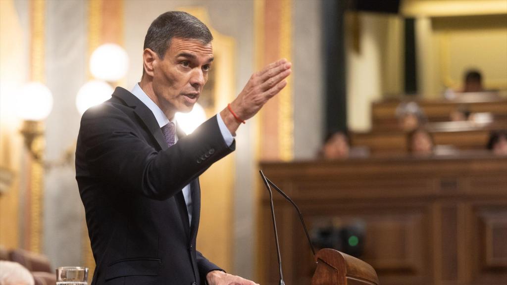 El presidente, Pedro Sánchez, presenta su plan contra la corrupción el pasado miércoles en el Congreso de los Diputados.