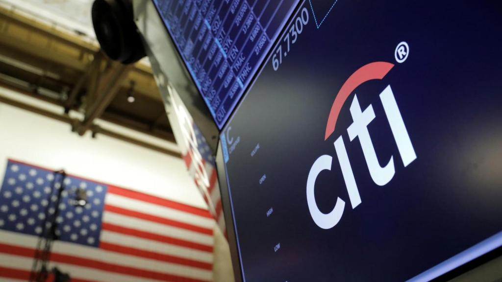 Logo de Citi en una pantalla de la Bolsa de Nueva York.
