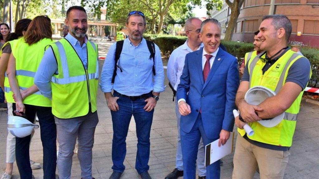 Miguel Ángel Ruiz este jueves en el Paseo del Bosque de Puertollano.