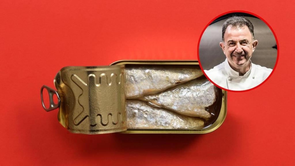 Martín Berasategui y una lata de sardinas