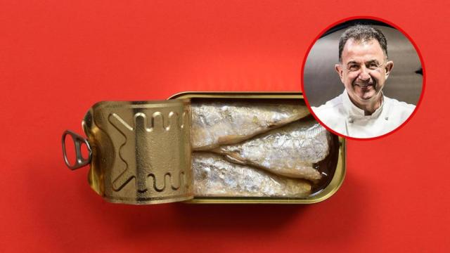 Martín Berasategui y una lata de sardinas