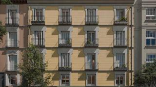 Render de la fachada de Santa Catalina, 5 una vez reformada.