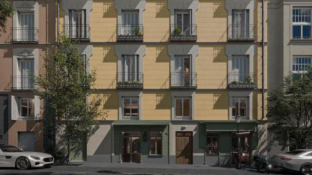 Render de la fachada de Santa Catalina, 5 una vez reformada.