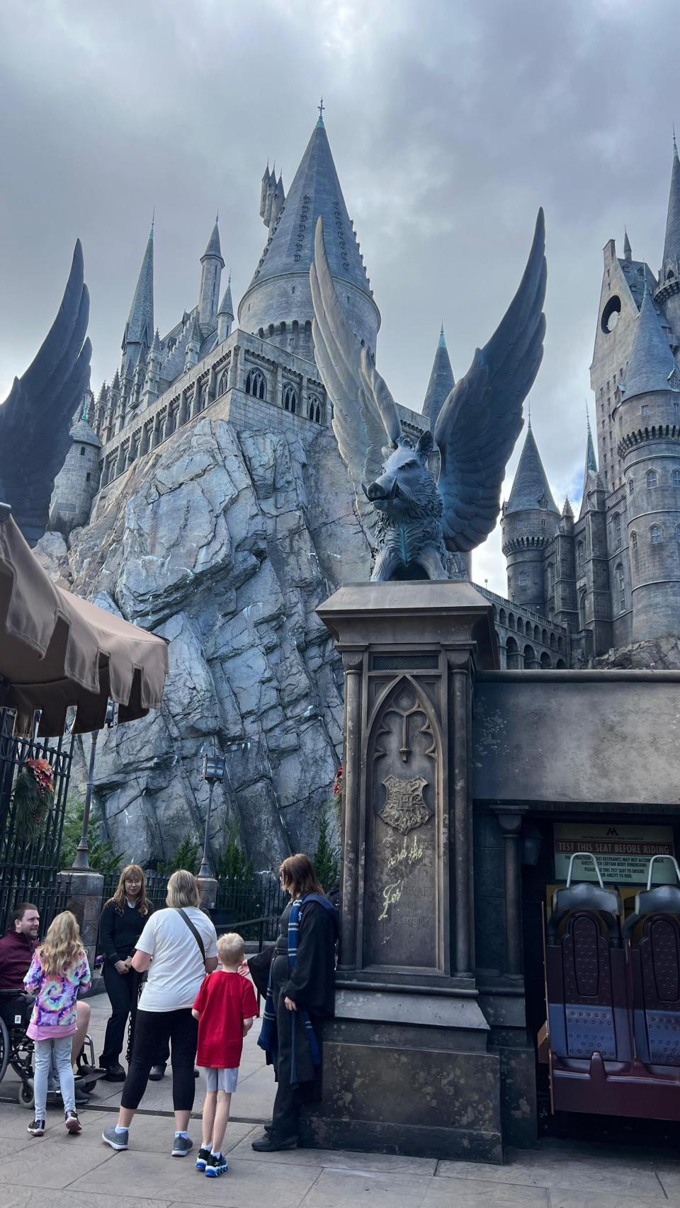 Recreación de Hogwarts en el parque de Universal en la ciudad norteamericana.