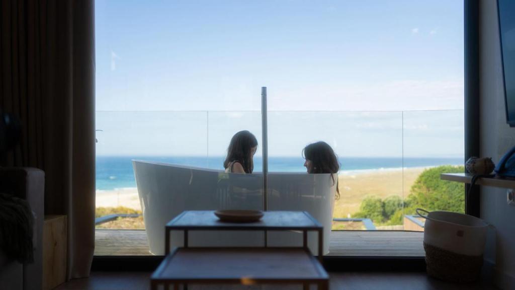 Exterior de una de las villas de Espazo Nature.