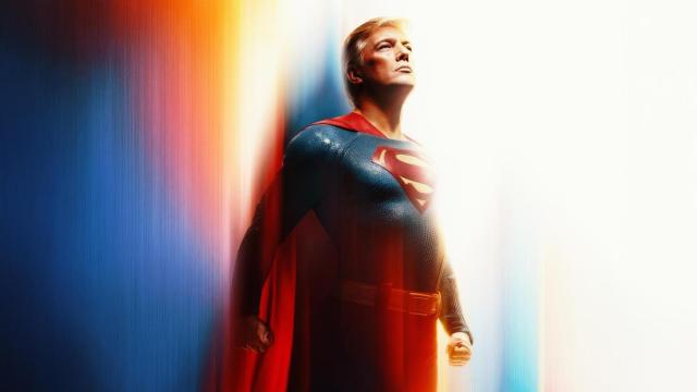El montaje difundido por la Casa Blanca que muestra a Trump como Superman.
