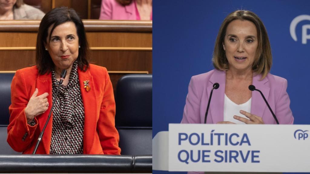 Margarita Robles (izquierda) y Cuca Gamarra (derecha).