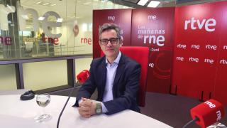 El ministro de la Presidencia, Justicia y Relaciones con las Cortes, Félix Bolaños, este viernes en 'Las Mañanas' de RNE,