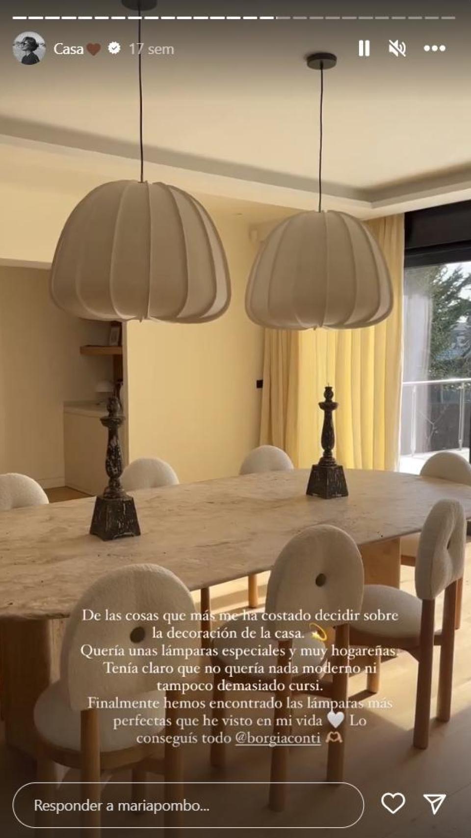 El comedor de María Pombo.