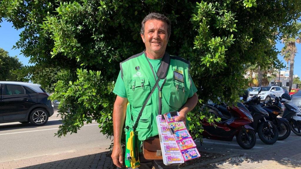 Juan Manuel Espejo, vendedor de la ONCE.