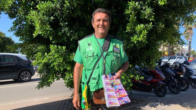 Juan Manuel Espejo, vendedor de la ONCE.