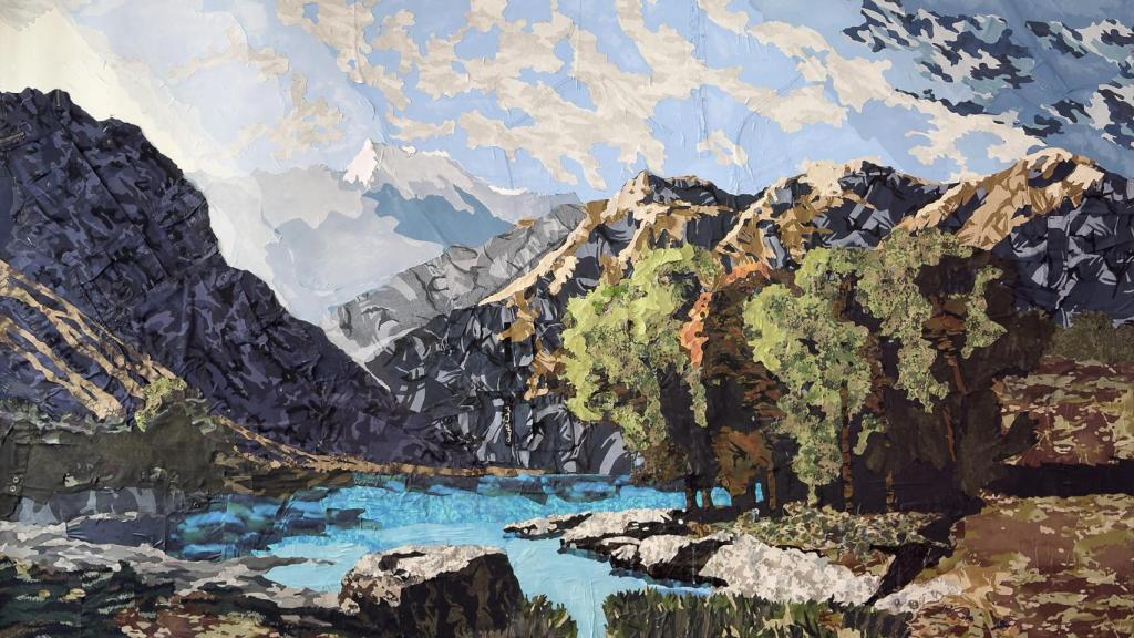 Mateo Maté, 'Timeless Landscape 18' (Alexandre Calame: ‘Lac Leman’, 1849), 2024. Foto: Estudio Mateo Maté