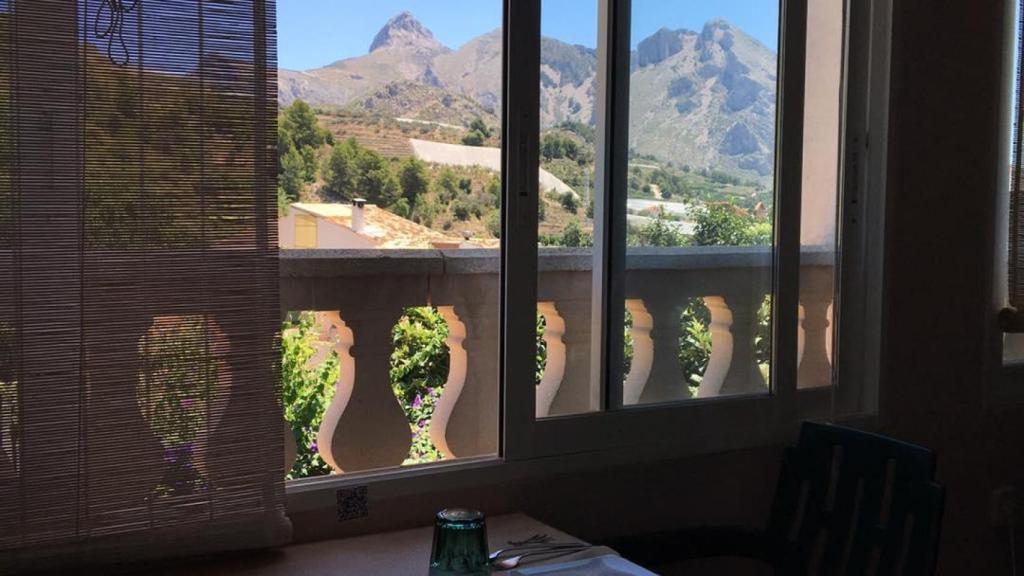 Las vistas desde uno de los restaurantes del pueblo.