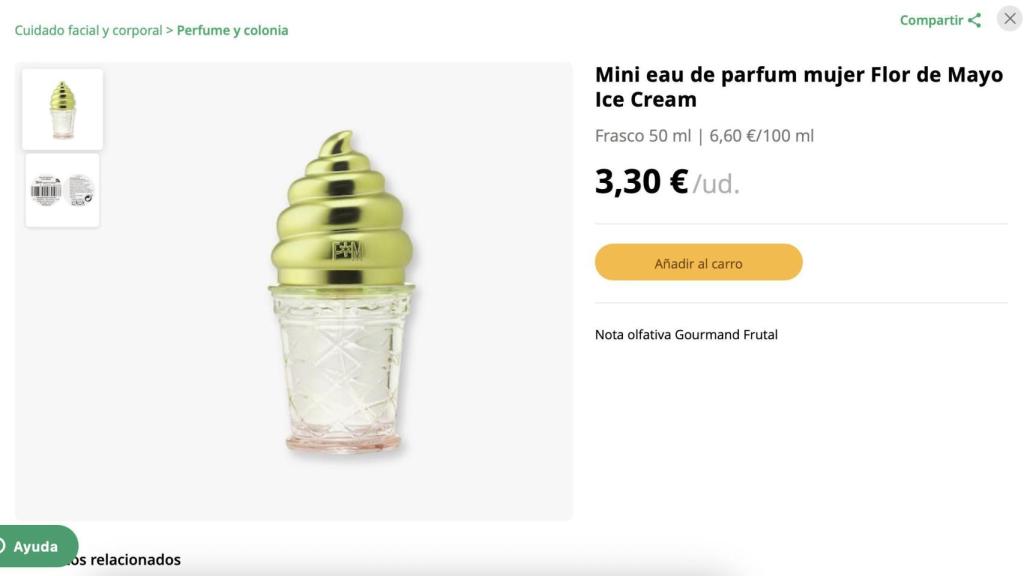 Mini eau de parfum mujer Flor de Mayo.