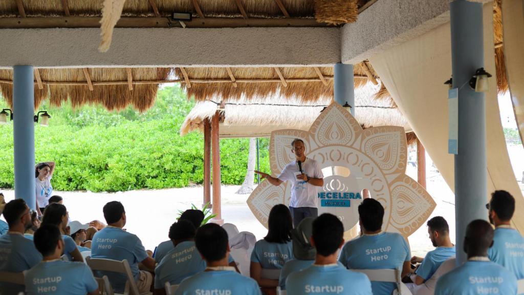 Marcos Martín en la primera edición de Decelera México en 2024.