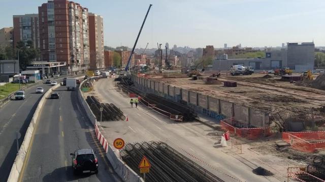Obras en la A-5 de Madrid.