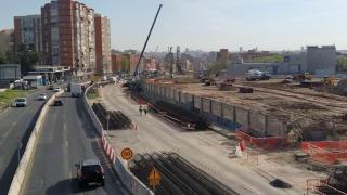 Obras en la A-5 de Madrid.