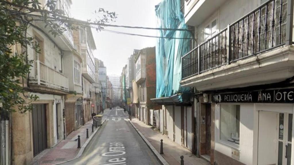 Calle Orzán en A Coruña.