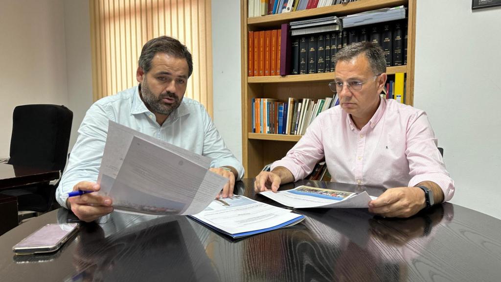 Paco Núñez y Manuel Serrano este viernes en Albacete.