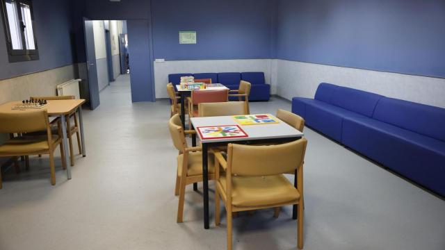 Interior del centro de acogida