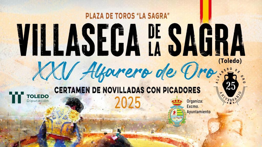 Cartel XXV Alfarero de Oro 2025.