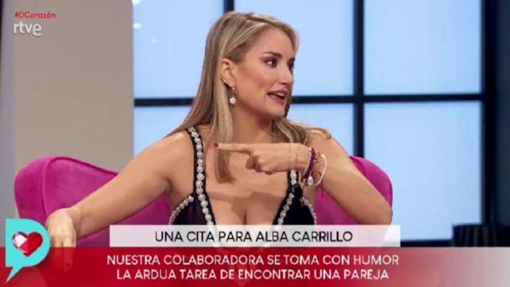 Alba Carrillo, colaboradora de 'D Corazón'.