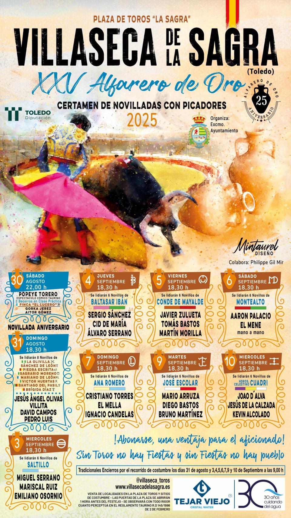 Cartel XXV Alfarero de Oro 2025.