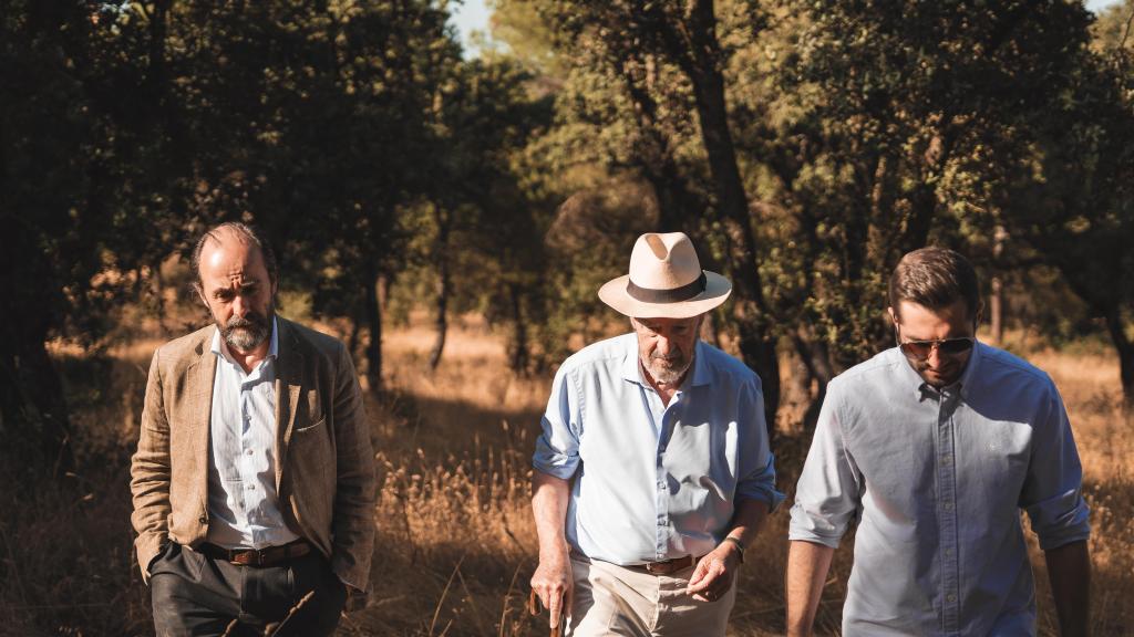 Fadrique Álvarez de Toledo y su padre, Alonso Álvarez de Toledo, durante la entrevista con EL ESPAÑOL.