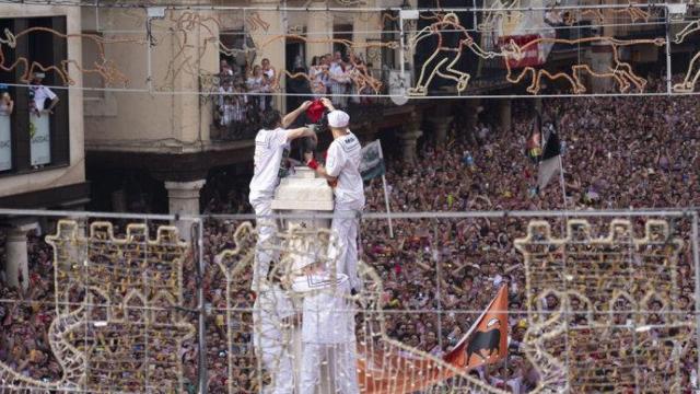 La puesta del pañuelo en 2024.