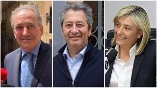 José Luis Aguirre, Vicente Barrera y Elisa Núñez. EE