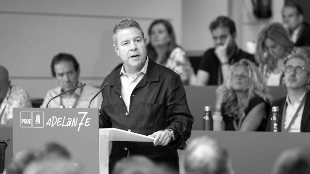 Emiliano García-Page interviene en el Comité Federal del PSOE del pasado sábado.