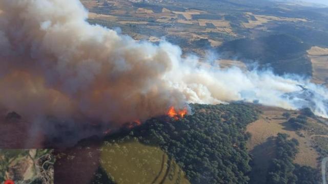 Una imagen del incendio.