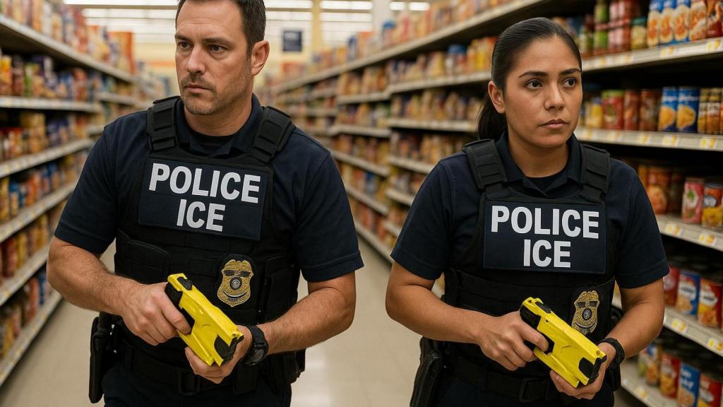El hombre ingresó a Walmart tras huir de los agentes del ICE, según la versión oficial.