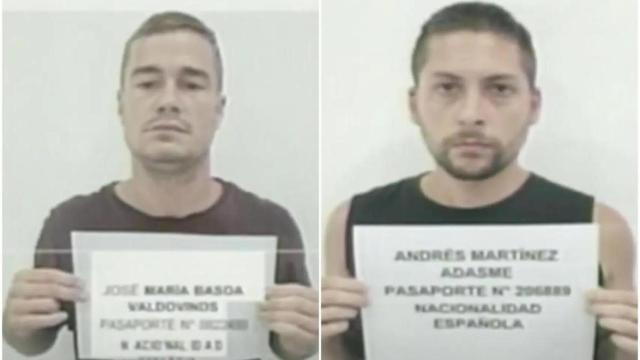 José María Basoa y Andrés Martínez Adasme, detenidos el 2 de septiembre de 2024.