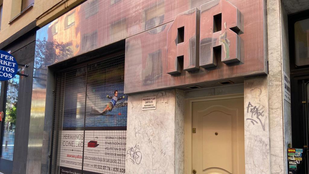 Local donde se ubicaba la sauna Azul, en la calle Concepción Arenal junto a Gran Vía (Madrid).