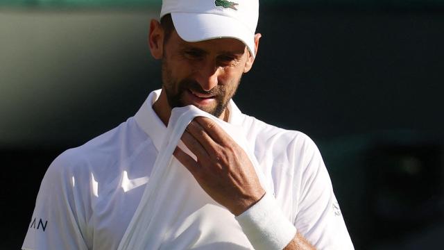 Novak Djokovic, durante la semifinal de Wimbledon ante Jannik Sinner