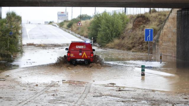 Trabajos de la UME en Grisén