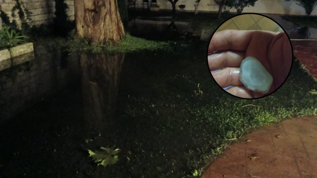 Imagenes de la residencia esta madrugada.