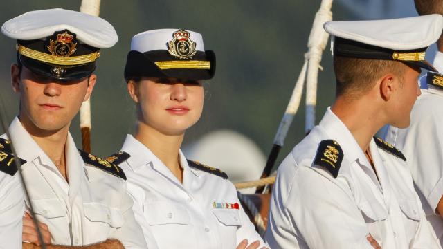 La princesa de Asturias, el pasado miércoles, a su llegada a Ferrol.
