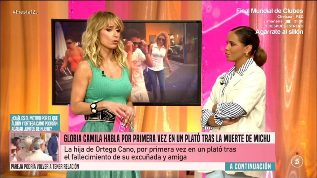 Gloria Camila y Emma García en 'Fiesta'.