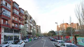 Una de las calles de Valladolid que se ha quedado sin luz