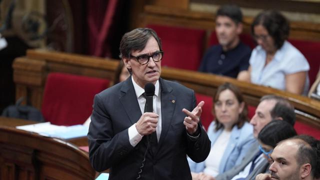 El president de la Generalitat, Salvador Illa, durante el pleno del Parlament de Catalunya del pasado 1 de junio. Foto: David Zorrakino / Europa Press
