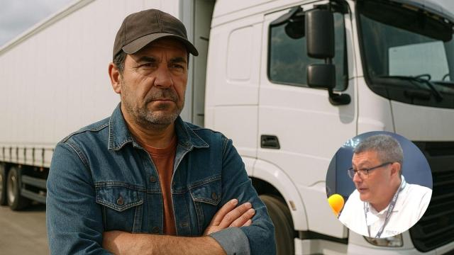 Imagen generada por IA de un camionero en España.