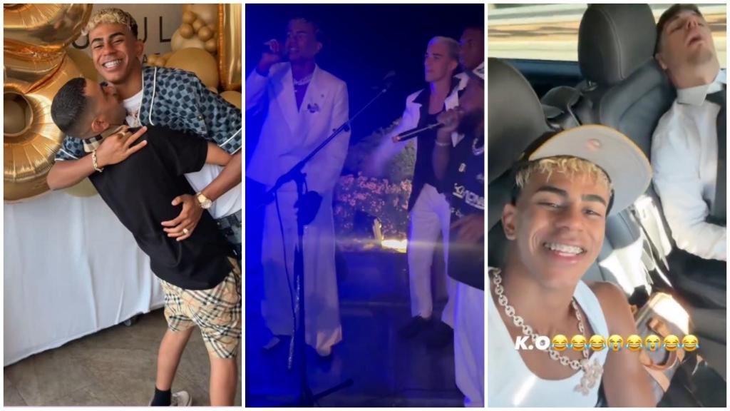 Las imágenes de Lamine Yamal en su fiesta de cumpleaños