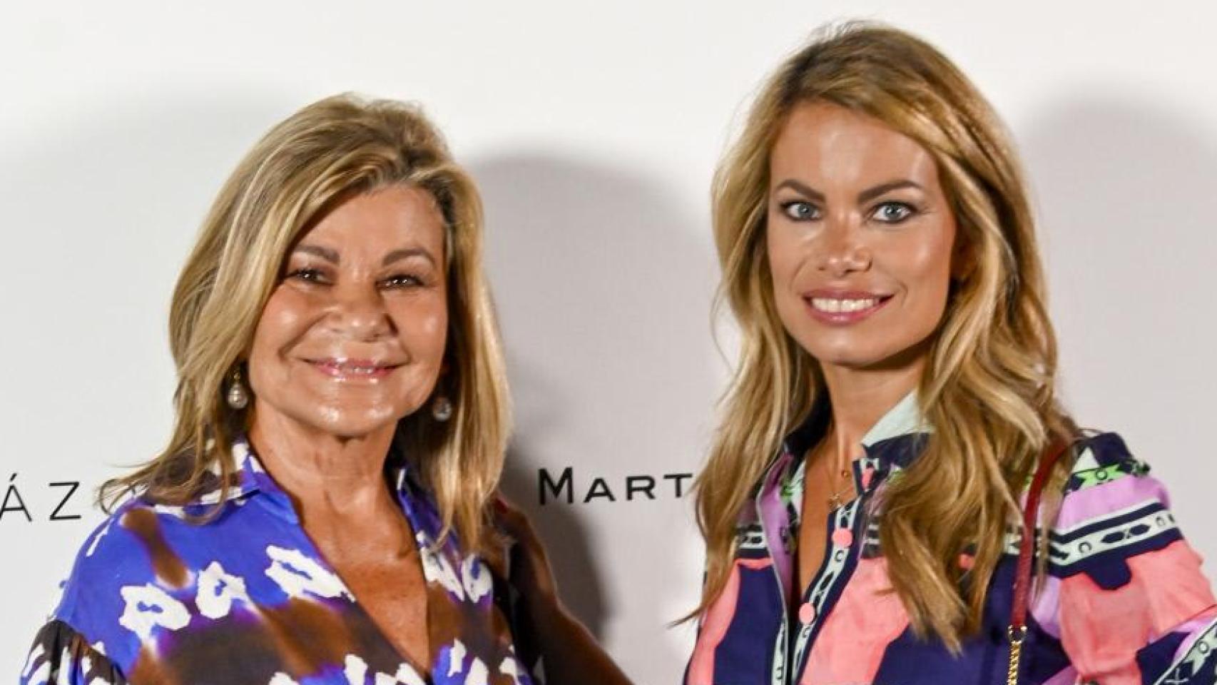 Cari Lapique, con su hija Carla Goyanes, en una imagen de archivo.