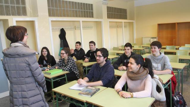 Un aula de instituto.