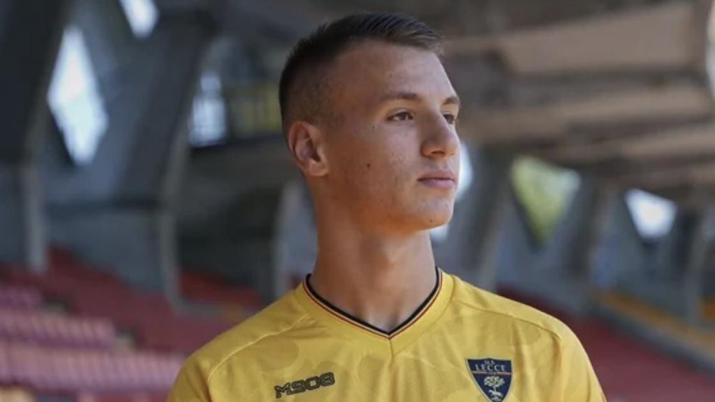 Francesco Camarda, con el Lecce