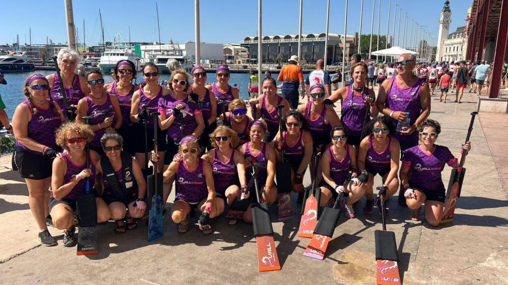 Vallkirias Pisuerga en el Campeonato de España de barco dragón